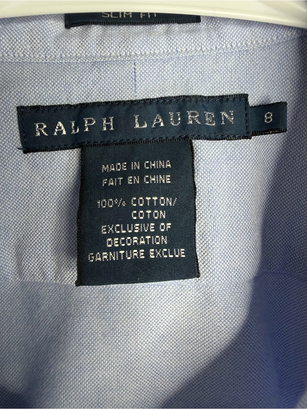 Ralph Lauren Light Blue Button‑Down Shirt Women’s Size 8 Classic Preppy Style - Picture 4 of 8